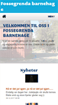 Mobile Screenshot of fossegrendabarnehage.no